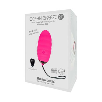 Виброяйцо с пультом ДУ Adrien Lastic Ocean Breeze 2.0 Pink (диаметр 3,4 см) картинка