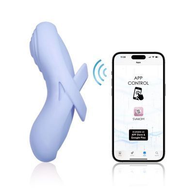 Смарт-вібратор для клітора з підігрівом Svakom Echo 2 Sky Blue зображення