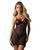 Прозора сорочка + трусики Obsessive Novenes chemise & thong, розмір XS/S зображення