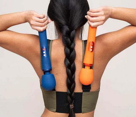 Вібромасажер-мікрофон Fun Factory VIM Vibrating Wand sunrise orange (діаметр 6 см, до 6 год. роботи) зображення