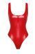 Вінілове боді Noir Handmade F352 Red powerwetlook body, розмір S картинка 3