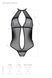Прозоре боді з мереживом Passion SATARA BODY black, розмір L/XL  картинка 12
