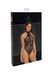 Прозоре боді з блискавкою Noir Handmade F314 Ego flocked mesh halter bodysuit, розмір S картинка 7