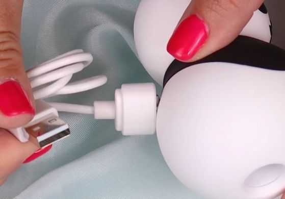 Вакуумний стимулятор з вібрацією Satisfyer Pocket Panda зображення