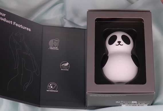 Вакуумний стимулятор з вібрацією Satisfyer Pocket Panda зображення