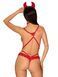 Ролевой костюм дьяволицы Obsessive Evilia teddy red, размер L/XL картинка 6
