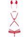 Ролевой костюм дьяволицы Obsessive Evilia teddy red, размер L/XL картинка 4