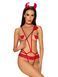 Ролевой костюм дьяволицы Obsessive Evilia teddy red, размер L/XL картинка 5