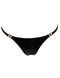 Трусики із золотистими застібками збоків Noir Handmade P008 Powerwetlook panty with gold clasp, розмір S картинка 3