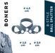 Тройное эрекционное кольцо на кнопках Boners 8-Style Ball Splitter картинка 6