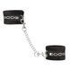 Стильные наручники + повязка на глаза Punishment Crystal Detail Handcuffs Black картинка 1