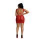 Сукня-сітка з відкритою спинкою Moonlight Plus Model 08 Red, розмір XL-XXXL  картинка 2