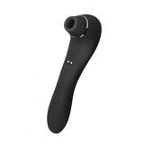 Вакуумный стимулятор с вибрацией Wooomy Smoooch Clitoral Suction & Vibration Black (диаметр 4,5 см) картинка