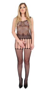 Бодістокінг - сітка з імітацією панчіх та доступом Passion ECO BS001 black зображення