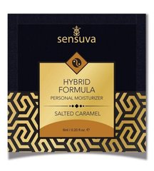 Пробник лубриканту їстівного Sensuva - Hybrid Formula Salted Caramel, солона карамель (6 мл) зображення