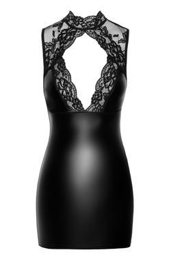 Відверта сукня Noir Handmade F343 Powerwetlook and lace mini skirt, розмір S зображення