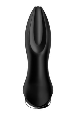 Анальна смарт вібропробка із перловим масажем Satisfyer Rotator Plug 2+ Black (діаметр 3,5 см) зображення