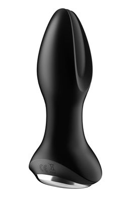 Анальна смарт вібропробка із перловим масажем Satisfyer Rotator Plug 2+ Black (діаметр 3,5 см) зображення