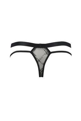 Кружевные мужские стринги Passion 029 THONG COLLIN black, размер S/M картинка