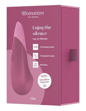 Вібратор кліторальний Womanizer Vibe Dusky Pink зображення