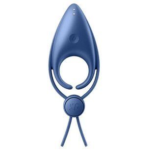 Ерекційне віброкільце лассо з регулюванням розміру Satisfyer Sniper Blue зображення