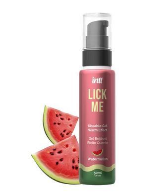 Гель для оральных ласк с согревающим эффектом INTT Lick Me Kissable Gel Watermelon (50 мл) картинка