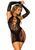 Сексуальна мінісукня з рукавичками Leg Avenue Mini dress and matching gloves Black One Size зображення