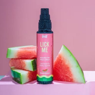 Гель для оральных ласк с согревающим эффектом INTT Lick Me Kissable Gel Watermelon (50 мл) картинка