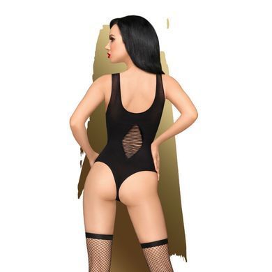 Боді з імітацією шнурівки + панчохи Penthouse Hotter than hell Black, розмір XL зображення