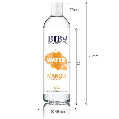 Лубрикант на водній основі MAI BTB FLAVORED MANGO, манго (250 мл) зображення