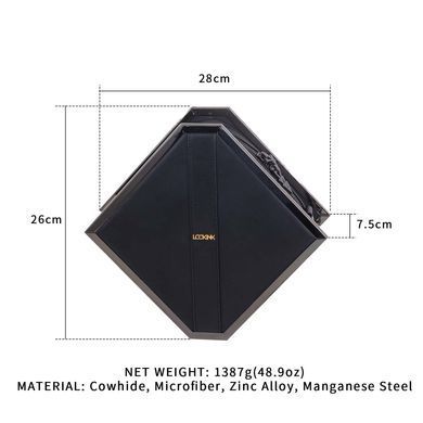 Набор для БДСМ в сумке LOCKINK Mysterious Square Kink Bag Brown (5 предметов) картинка