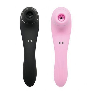 Вакуумний стимулятор з вібрацією Wooomy Smoooch Clitoral Suction & Vibration Black (діаметр 4,5 см) зображення