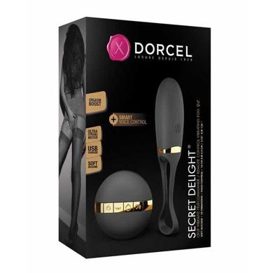 Віброяйце з пультом і голосовим управлінням Dorcel Secret Delight Gold (функція “orgasm booster”) зображення