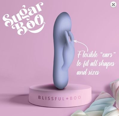 Вібратор-кролик SugarBoo Blissful Boo, працює від батарейки (діаметр 3,9 см) зображення