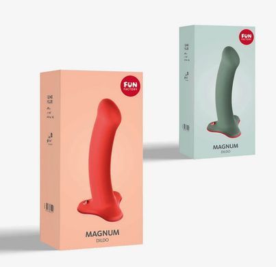 Фаллоимитатор на присоске Fun Factory MAGNUM, оранжевый (диаметр 3,7 см) картинка