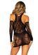 Сексуальна мінісукня з рукавичками Leg Avenue Mini dress and matching gloves Black One Size картинка 2