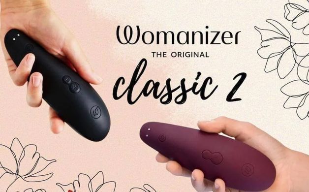 Вакуумный клиторальный стимулятор Womanizer Classic 2 Black (функция Afterglow) картинка