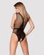Боді-сітка з бантиком та відкритим доступом Obsessive B115 teddy, розмір S/M/L картинка 2