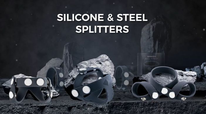 Тройное эрекционное кольцо на кнопках Boners T-shape Ball Splitter картинка