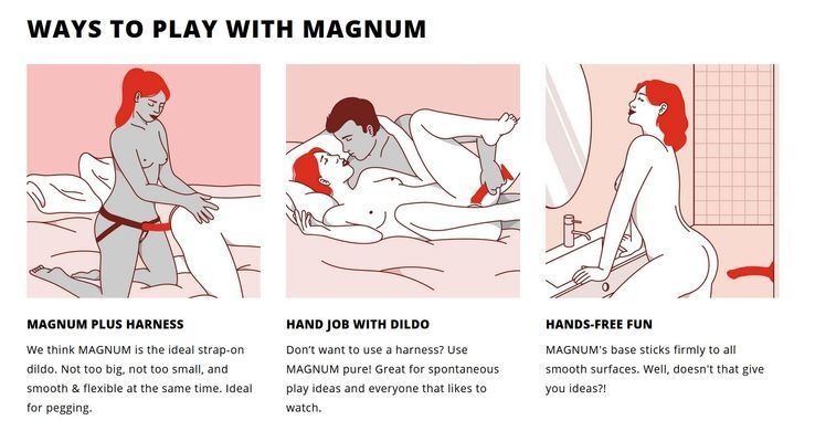 Фаллоимитатор на присоске Fun Factory MAGNUM, оранжевый (диаметр 3,7 см) картинка