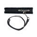 Ошейник с поводком + повязка на глаза Punishment Crystal Collar & Leash Black картинка 1
