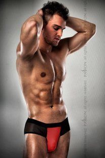 Мужские эротические трусы Passion 007 THONG red L/XL, Красные картинка