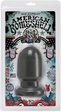 Анальная пробка для фистинга Doc Johnson American Bombshell Shell Shock Small Gun Metal картинка