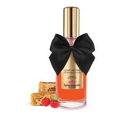 Разогревающее масло Bijoux Indiscrets Light my Fire Wild Strawberry&Honey, медово-клубничное (100 мл) картинка