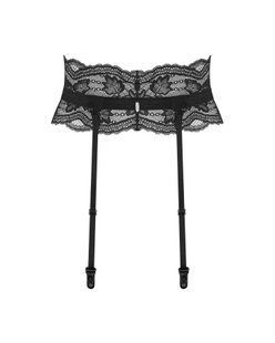 Мереживний пояс для панчіх Obsessive Nutris garter belt, розмір XS/S зображення