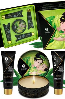 Подарочный набор интимной косметики Shunga GEISHAS SECRETS ORGANICA Exotic Green Tea картинка