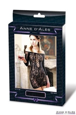Сукня сітка Anne De Ales FETISH DINNER Black XL зображення