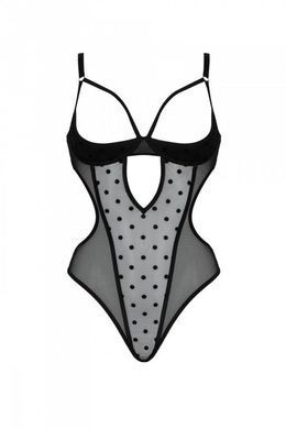 Боді з відкритими грудьми Passion MARINA BODY black, розмір S/M зображення