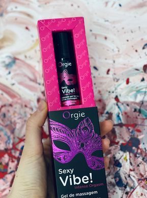 Рідкий вібратор Orgie Sexy Vibe! Intense Orgasm, вібрація 8/10 (15 мл) зображення