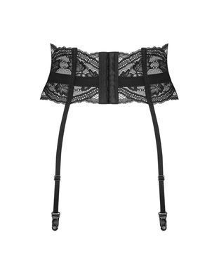 Мереживний пояс для панчіх Obsessive Nutris garter belt, розмір XS/S зображення